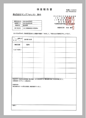 無菌検査結果_陰性